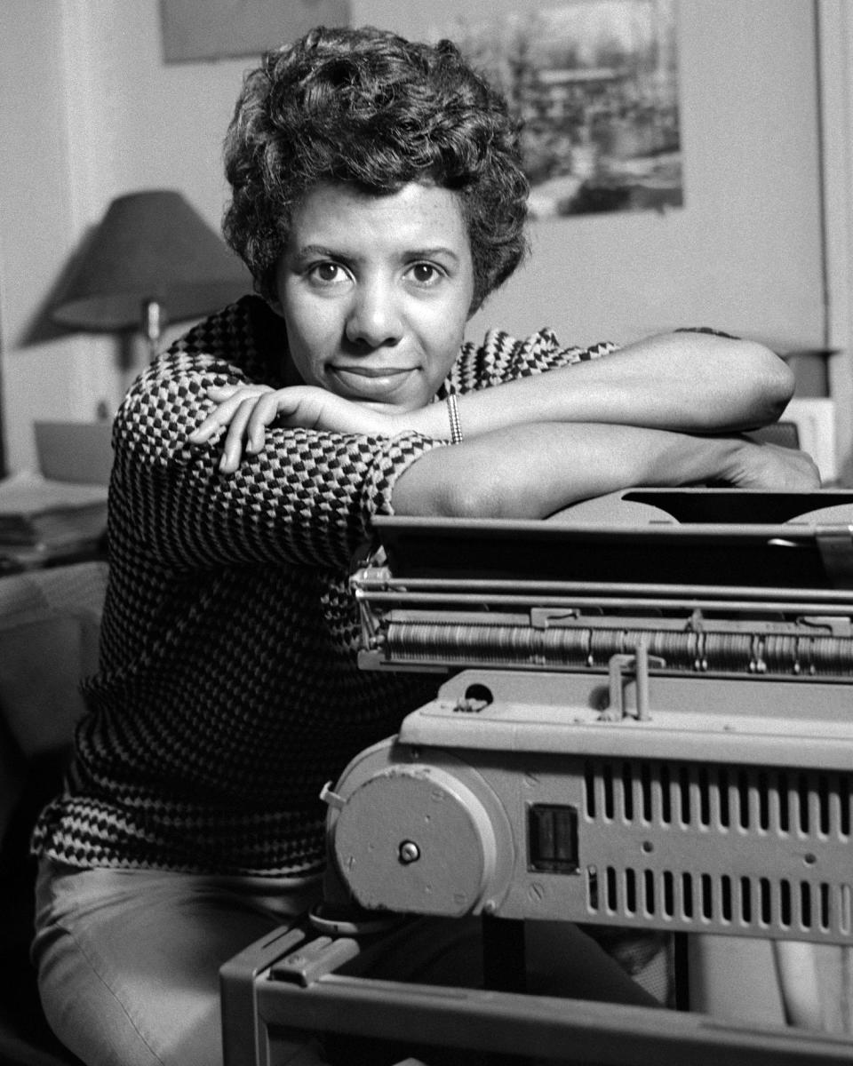 Lorraine Hansberry in her apartment in New York City, in April, 1959. (David Attie / Getty Images)