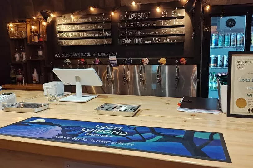 The brewery taproom has a regular rotation of brews on their eight taps as well as cans
