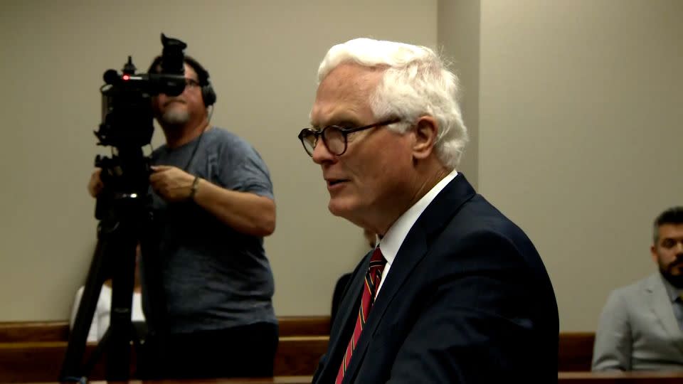 Jefferson County Attorney Mike O’Connell speaks Wednesday at a hearing in Louisville, Kentucky. - WLKY