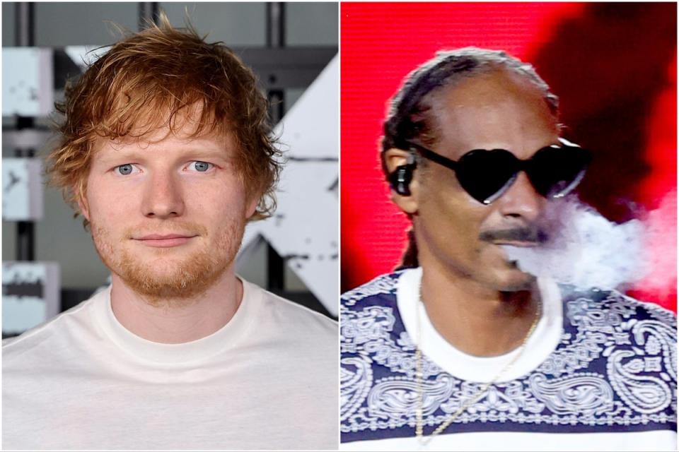 Ed Sheeran and Snoop Dogg (Getty)