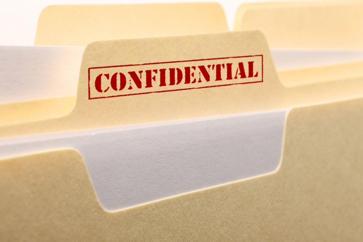 confidential file