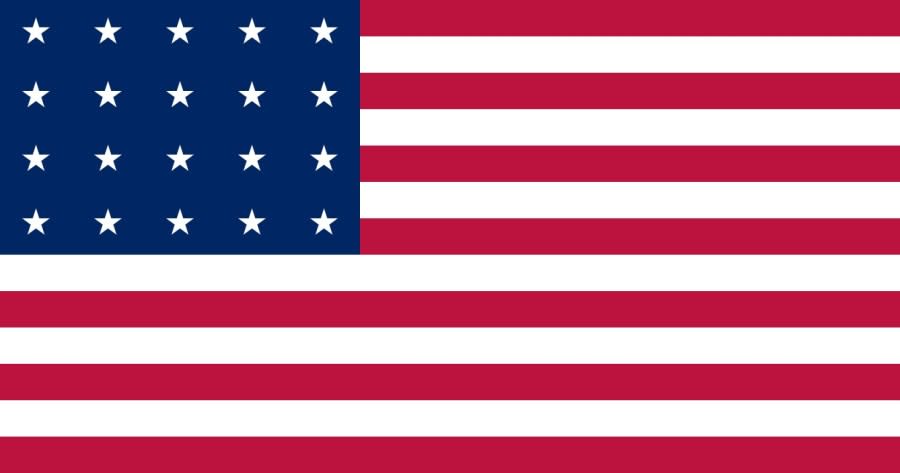 20 Star Flag, 1818 (Wikipedia)