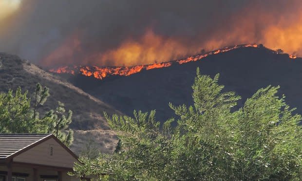 Wildfire in California.