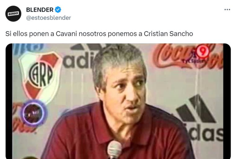 Los mejores memes por el parecido entre Cavani y Christian Sancho