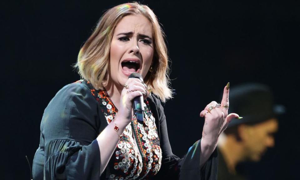 Adele in concert.