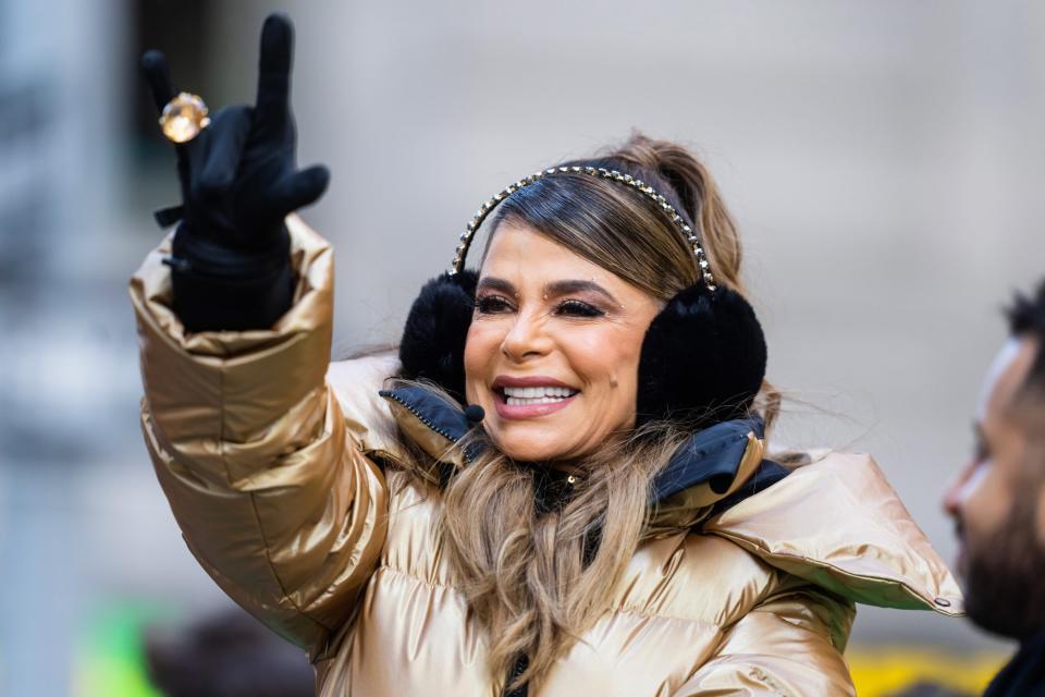 <p><a href="https://people.com/tag/paula-abdul/" rel="nofollow noopener" target="_blank" data-ylk="slk:Paula Abdul;elm:context_link;itc:0;sec:content-canvas" class="link ">Paula Abdul</a> waves to the crowd during the 96th Macy's Thanksgiving Day Parade in New York City on Nov. 24.</p>