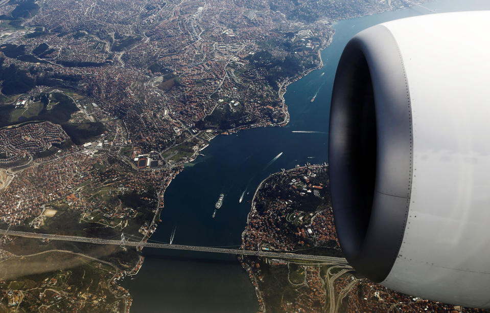 Bird’s-eye view of the Bosphorus strait