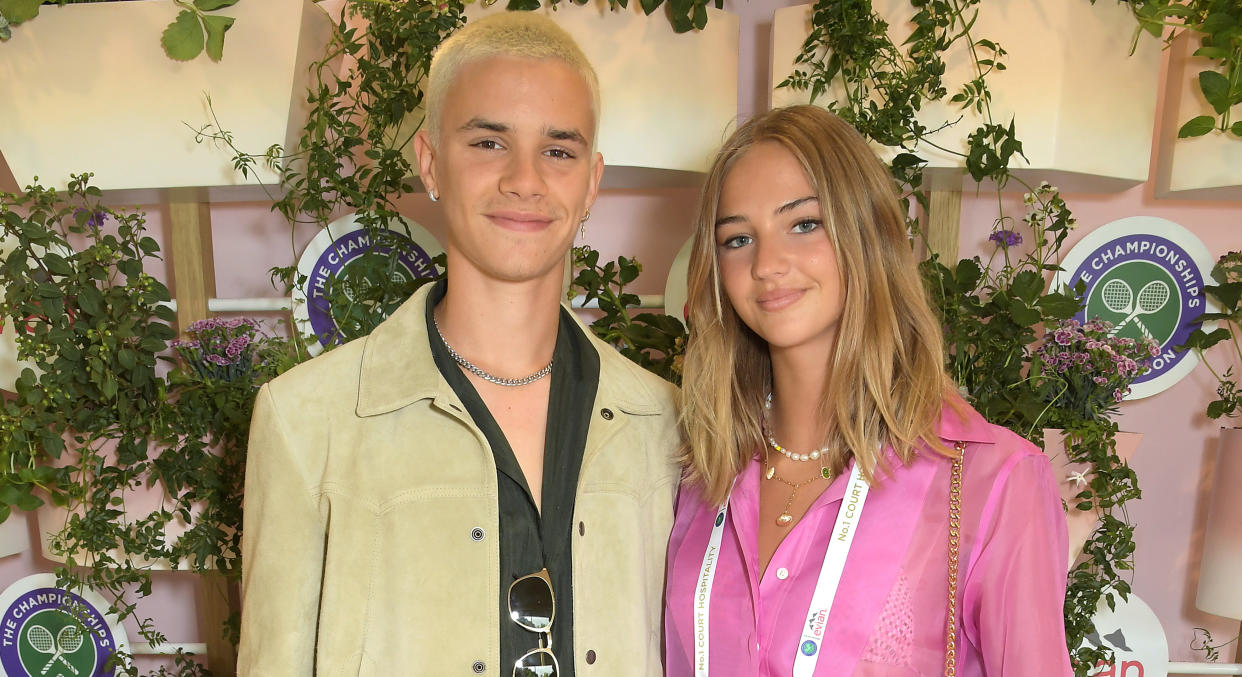 Romeo Beckham and Mia Regan were first reported to be dating in September 2019. (Getty Images)