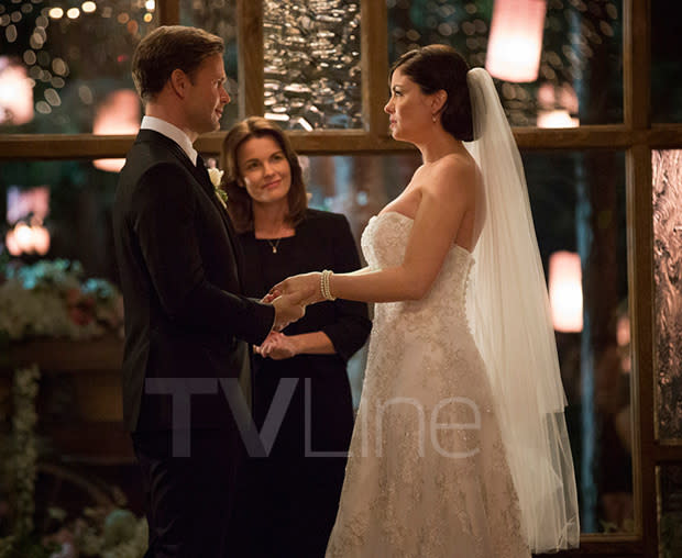 Vampire Diaries Wedding Photo: First Look at Jo and Alaric's Big Day