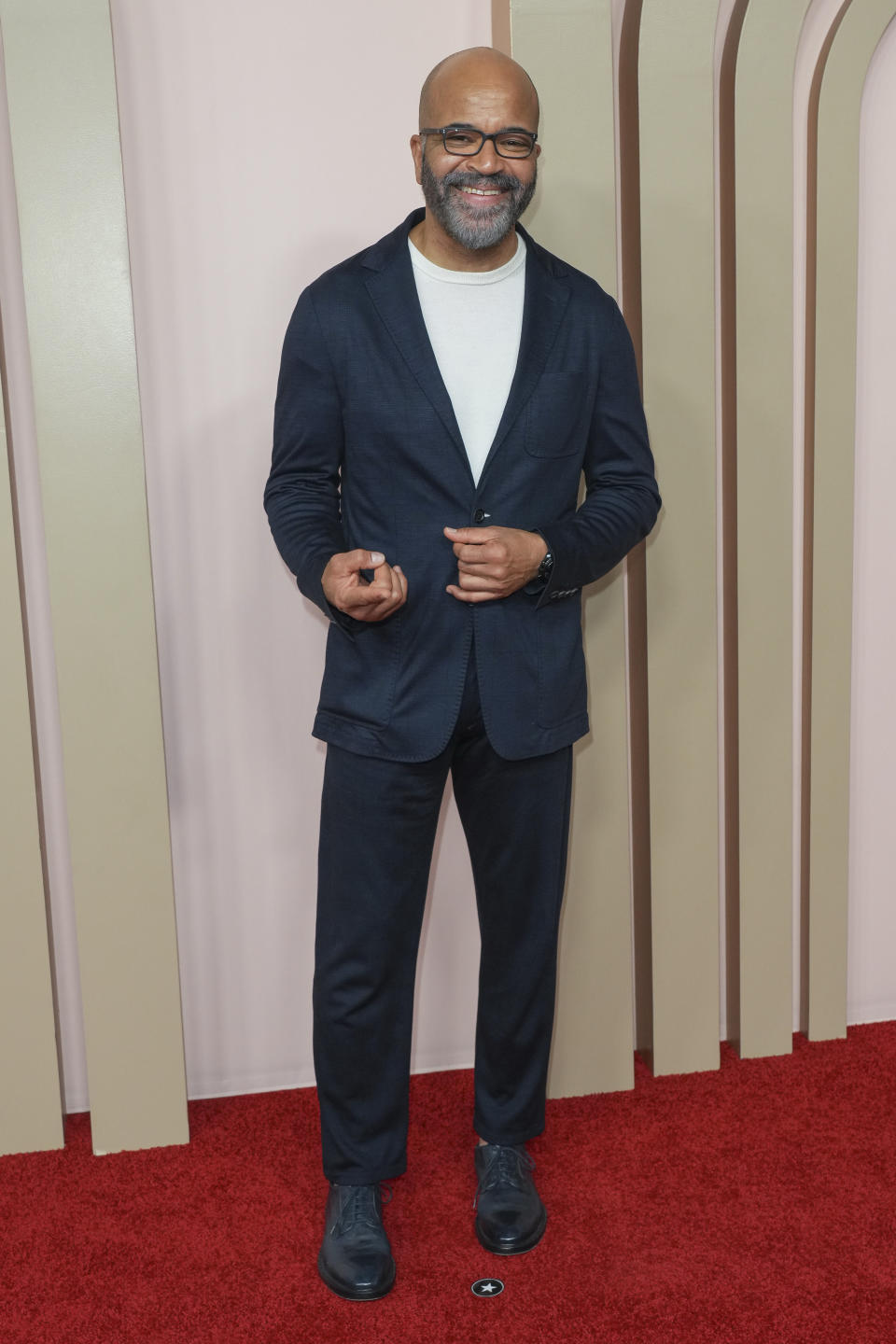 Jeffrey Wright arrives at the 96th Academy Awards Oscar nominees luncheon on Monday, Feb. 12, 2024, at the Beverly Hilton Hotel in Beverly Hills, Calif. (Photo by Jordan Strauss/Invision/AP)