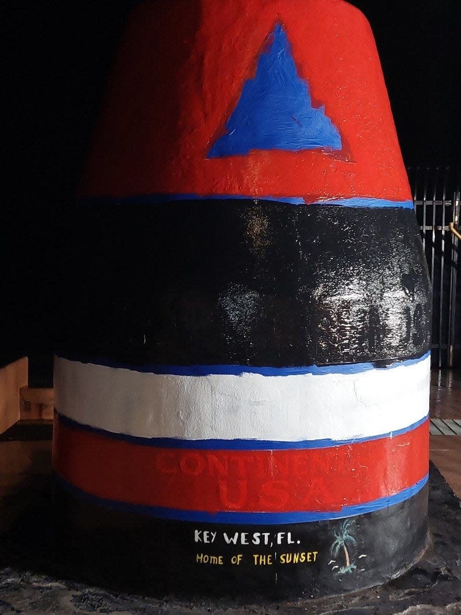 Restoration of Key West's Southernmost Point Buoy, which was burned on New Year's Day, is underway. Two suspects - one from Leesburg - are set to turn themselves in, according to the Key West Police Department.