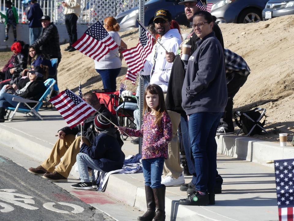 Waving flags and cheering words of support, many attended the 26th Annual Veterans Day Celebration on Friday, which was hosted by the city of Victorville.