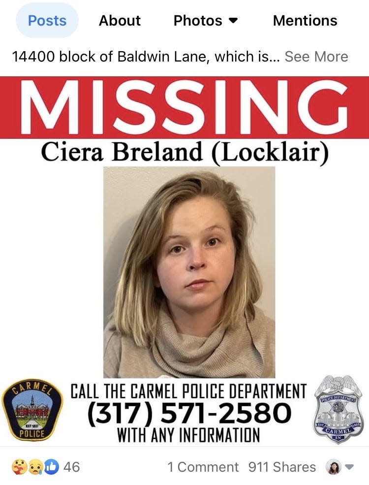 Ciera Breland has been missing since Feb. 24, 2022.