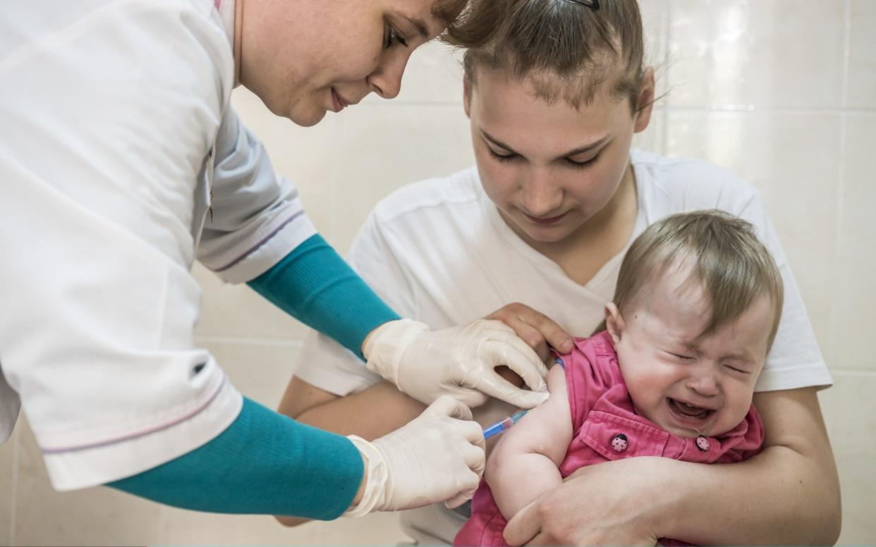 Ukraine is struggling with its largest measles outbreak in decades, registering 35,000 cases and 14 deaths in the first three months of 2019 - Getty Images Europe