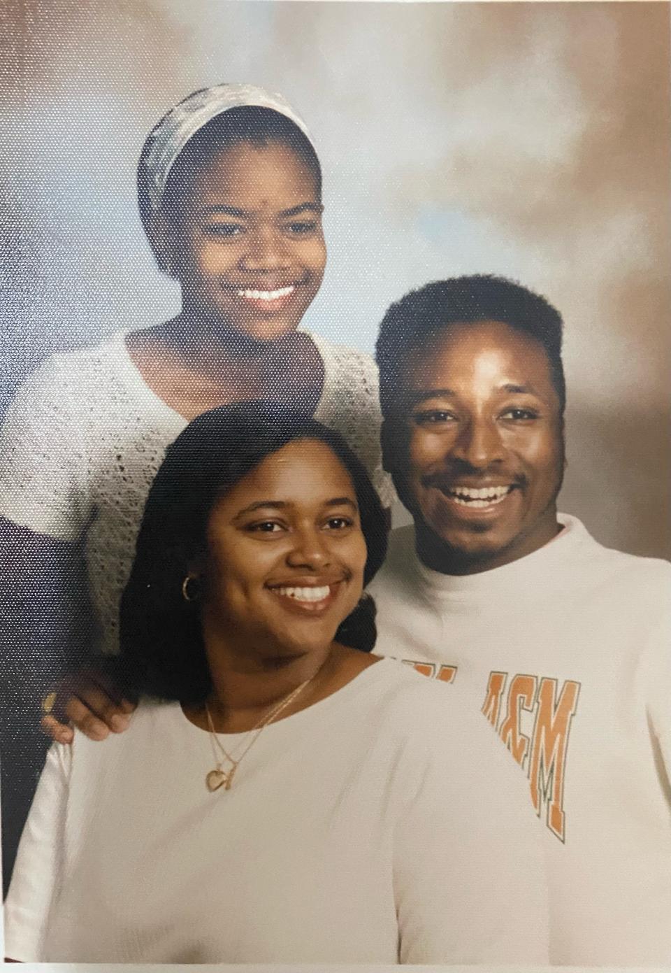 FAMU Faculty Union President Roscoe Hightower, his older sister Cynthia Hightower-Hammett, and his niece Emily in 1998.
