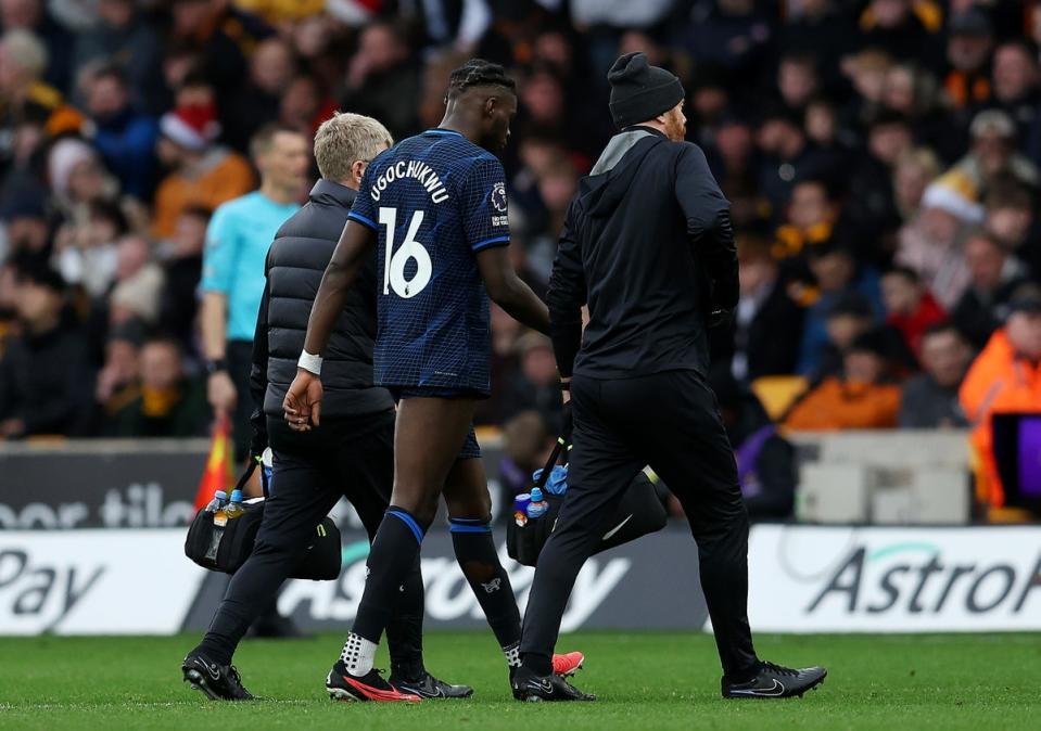 Injury blow: Lesley Ugochukwu faces another six weeks out with hamstring trouble (Chelsea FC via Getty Images)