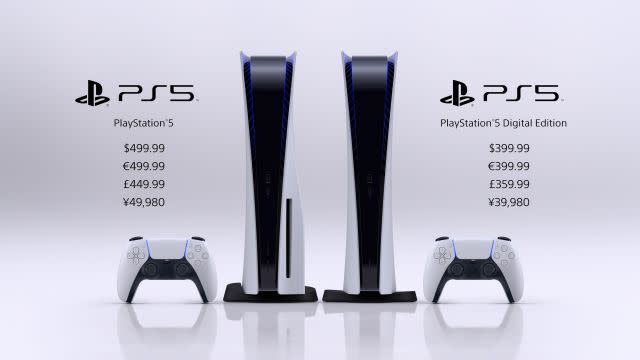 PS5 pricing