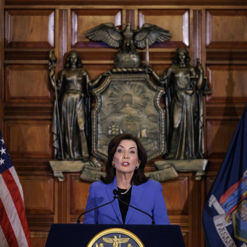 Gov. Hochul expected to sign off on the landmark proposal sometime this weekend, according to reports. Mike Groll/Office of Governor Kathy Hochul