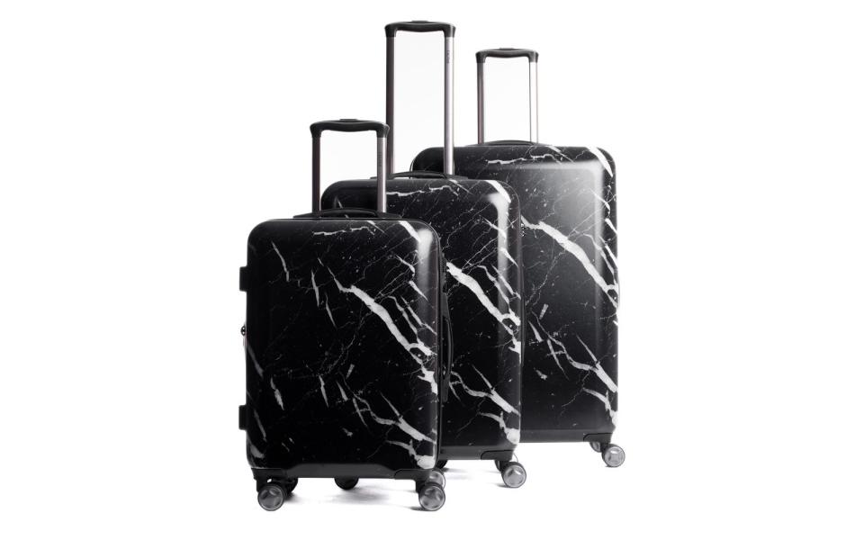Calpak Astyll Three-piece Marbled Luggage Set
