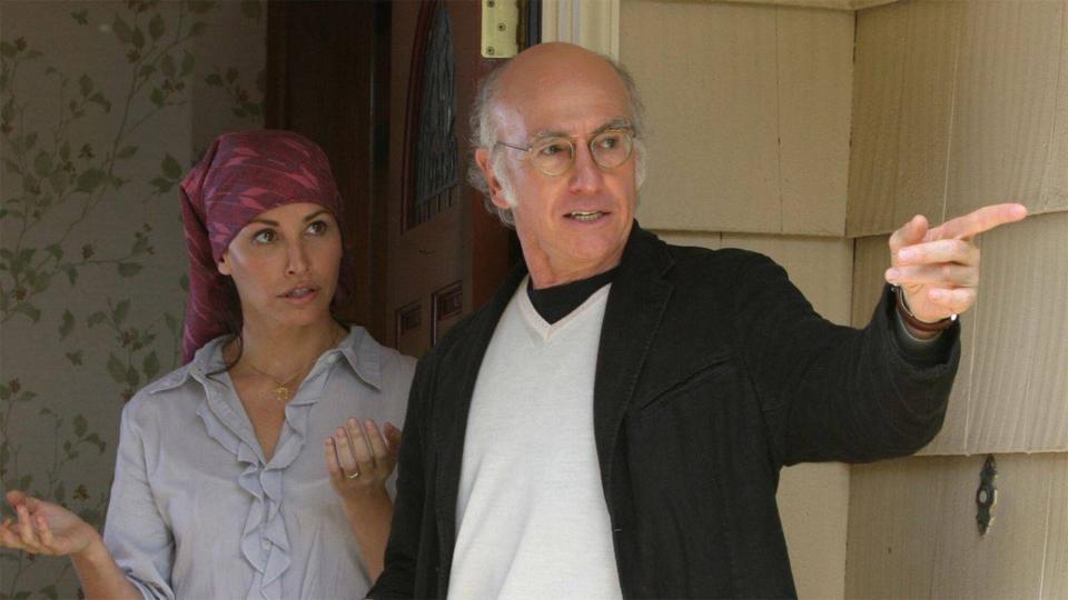 Gina Gershon and Larry David on 'Curb Your Enthusiasm'