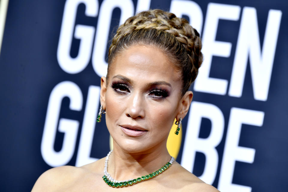 BEVERLY HILLS, CALIFORNIA - JANUARY 05: Jennifer Lopez attends the 77th Annual Golden Globe Awards at The Beverly Hilton Hotel on January 05, 2020 in Beverly Hills, California. (Photo by Frazer Harrison/Getty Images)