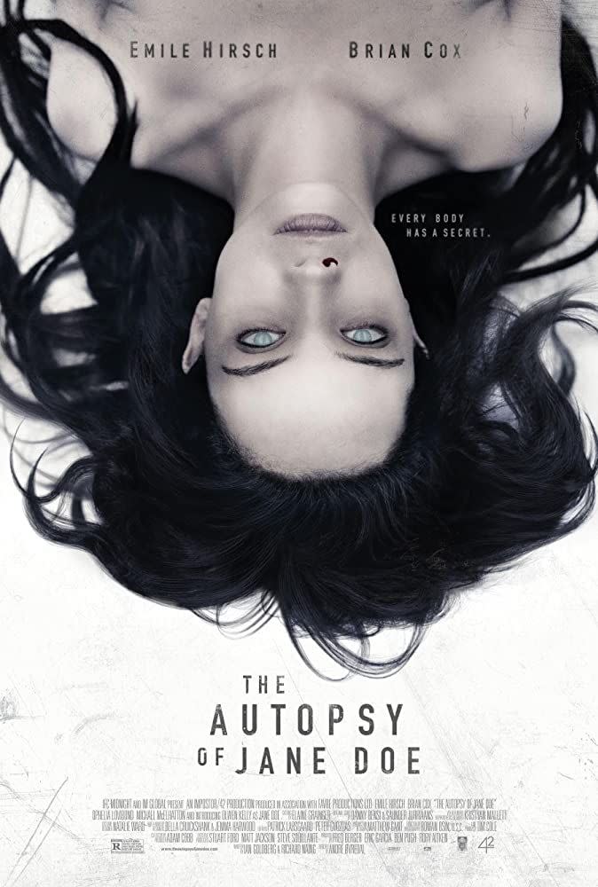 <p>It’s just business as usual for a father-son team of coroners (played by Emile Hirsch and Brian Cox) until the body of an unidentified woman who apparently was harboring some pretty supernatural secrets lands in their office. Things start to go awry when the two are unable to pinpoint a cause or time of death.</p><p><a class="link " href="https://www.netflix.com/watch/80022613?source=35" rel="nofollow noopener" target="_blank" data-ylk="slk:WATCH NOW;elm:context_link;itc:0;sec:content-canvas">WATCH NOW</a></p>