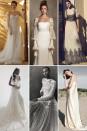 <p>This is yet another update to the <a href="https://www.harpersbazaar.com/wedding/bridal-fashion/g7685/bohemian-boho-wedding-dresses/" rel="nofollow noopener" target="_blank" data-ylk="slk:boho bride;elm:context_link;itc:0;sec:content-canvas" class="link ">boho bride</a> of bridal's past—but this year, she comes with an added polish. Bishop sleeves, smocking, empire waists, and an overall ease characterize this look, which is equal parts Victoriana and fashion fairy nymph.</p><p>While each designer interpreted this effortless, chic, at times prairie-inspired look differently—some more modern than others—this is for the girl looking to tap into her inner romantic, without dabbling in festival dressing.</p><p><em>Clockwise from left: Dana Harel Spring 2021; Danielle Frankel Fall 2020; Costarellos Resort 2021; Odylyne: The Ceremony Fall 2021; Maison Rabih Kayrouz Fall 2020; Cortana Fall 2020. </em></p>