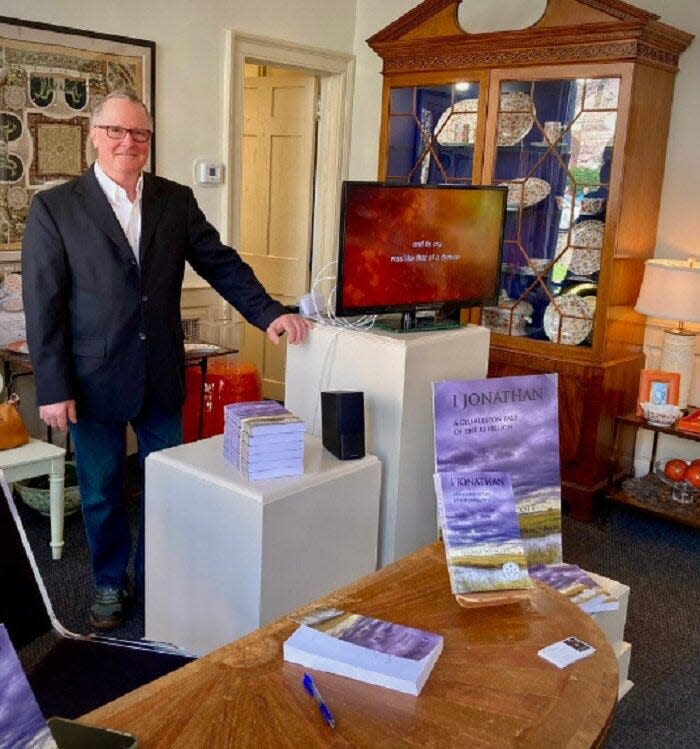 Fountain City author George WB Scott has released his second novel, “The Good King,” based on the life of the patron saint of Bohemia, known as Wenceslas. Scott is shown last year at a book signing for his first novel, “I, Jonathan,” hosted by the Charleston Historical Society. 2022
