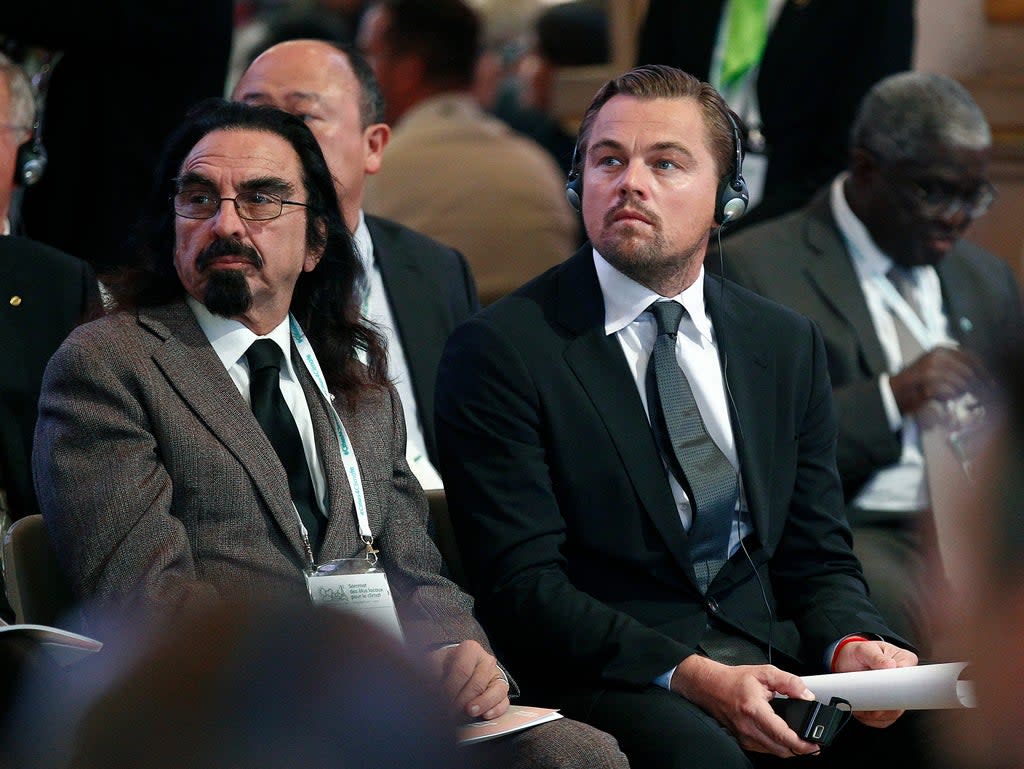 Leonardo DiCaprio with father George  (Getty Images)