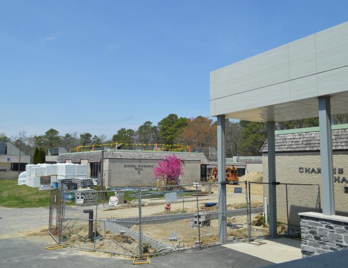 Construction is in progress on the new Innovation Center at Atlantic Cape Community College, which will offer esports and cybersecurity programs in a state-of-the-art facility on the Mays Landing campus in the fall.