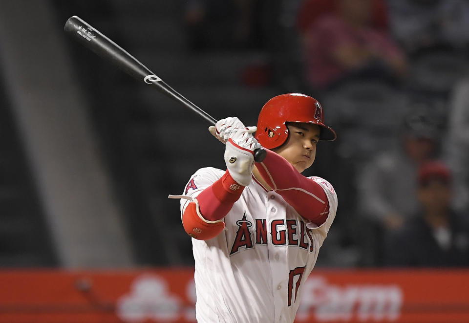 Shohei Ohtani is getting closer to a return for the Angels. (AP Photo/Mark J. Terrill)