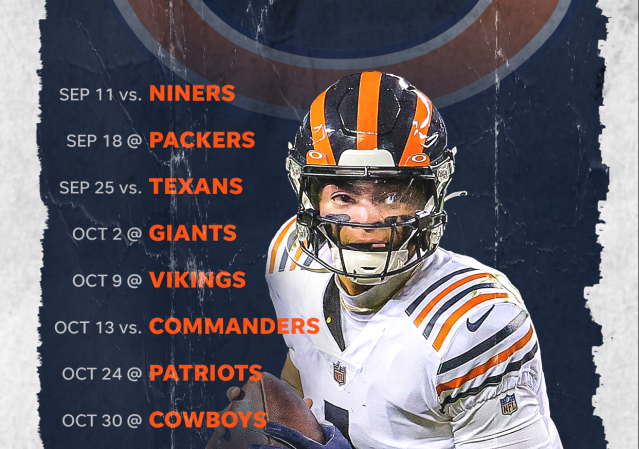 Get your downloadable 2022 Bears schedule wallpaper