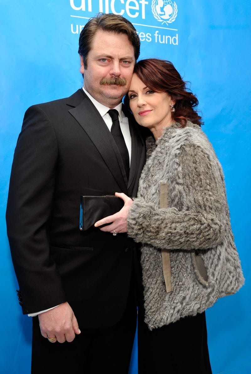 Nick Offerman and Megan Mullally