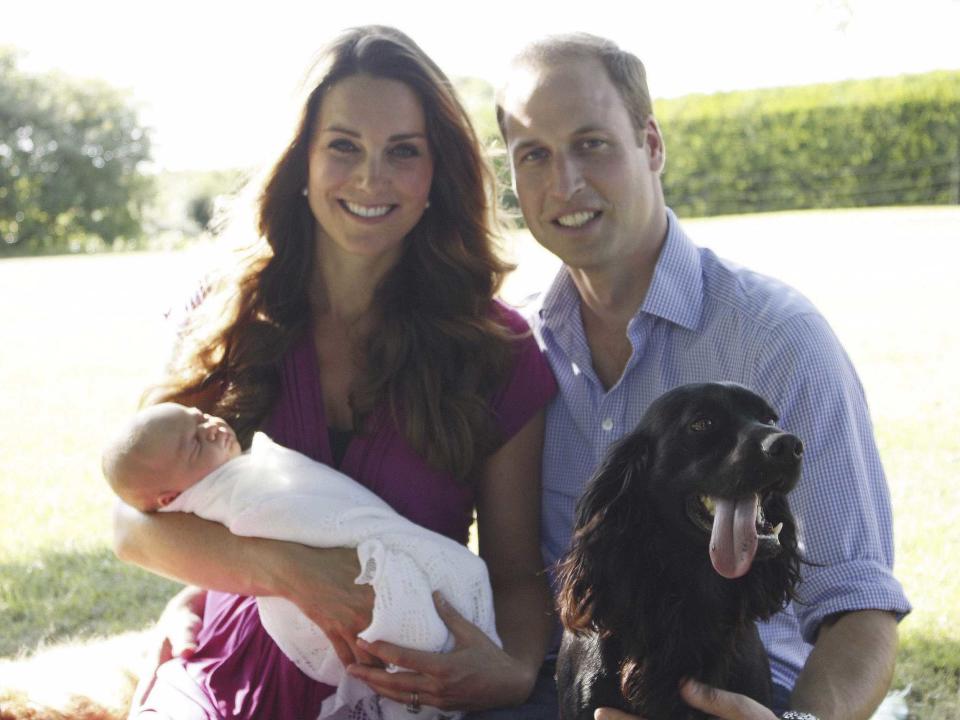 Prince George Kate Middleton Prince WIlliam Royal family photo