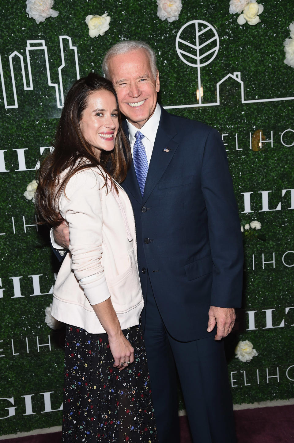 Ashley Biden and Joe Biden attend Gilt x Livelihood launch event at Spring Place on February 7, 2017 in New York City.