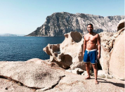 <p>The singer posted this shirtless (thank you!) photo of himself, while vacationing in Sardinia with wife Chrissy Teigen. (Photo: <a rel="nofollow noopener" href="https://www.instagram.com/p/BYbRMbUgXou/?taken-by=johnlegend" target="_blank" data-ylk="slk:Instagram via John Legend);elm:context_link;itc:0;sec:content-canvas" class="link ">Instagram via John Legend)</a> </p>