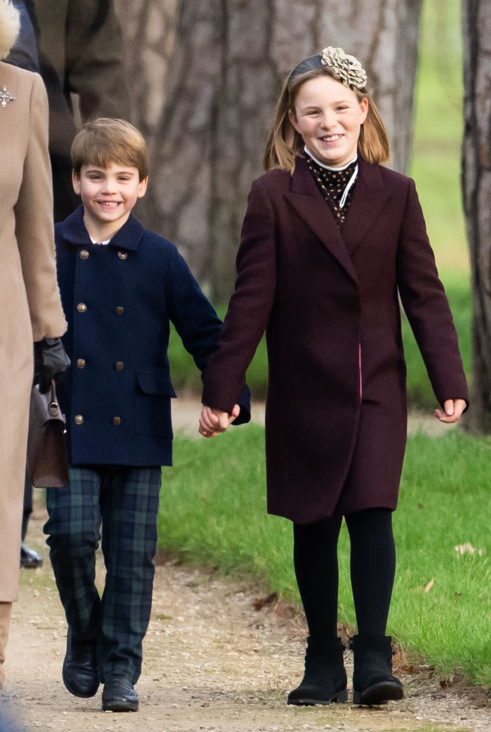 the British royal family attends the Christmas service