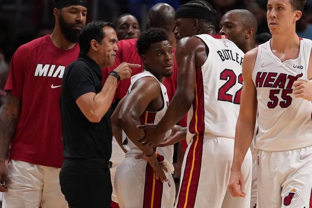 Jimmy Butler and Udonis Haslem have to be separated in Miami Heat game