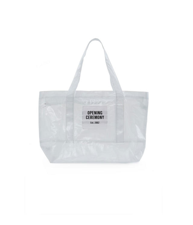 Clear plastic 'grocery' bags are trending for spring