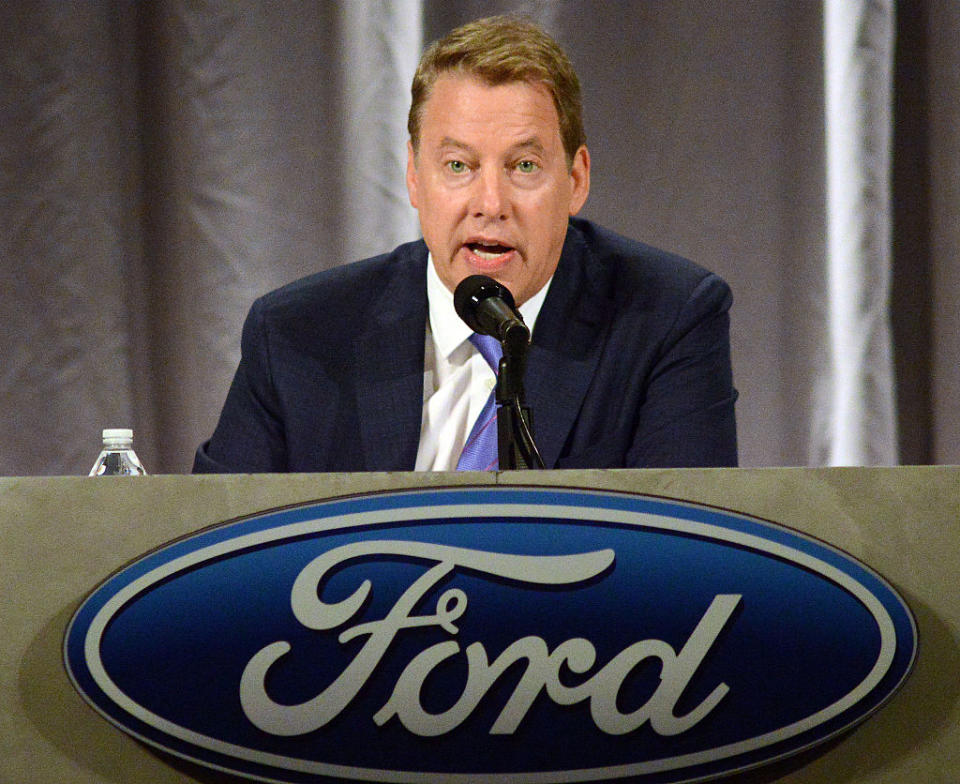 <p>Ford’s executive chairman Bill Ford and CEO Mark Fields said in a email sent to employees that the policy “goes against our values as a company,” and that they will work to ensure the well-being of their employees. <br> “Respect for all people is a core value of Ford Motor Company, and we are proud of the rich diversity of our company here at home and around the world. That is why we do not support this policy or any other that goes against our values as a company,” said the statement. <br> (Photo by William Thomas Cain/Getty Images) </p>