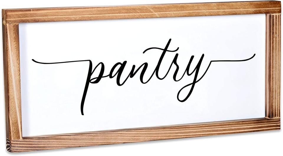 pantry sign for house