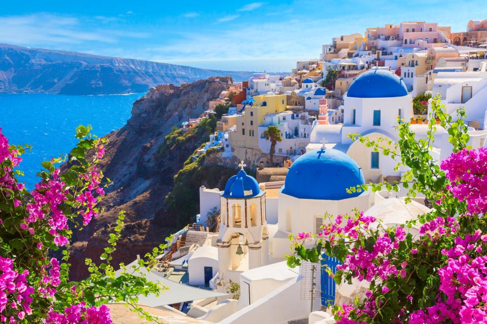 <p>Picture perfect: Oia in Santorini, Greece</p> (Getty Images/iStockphoto)