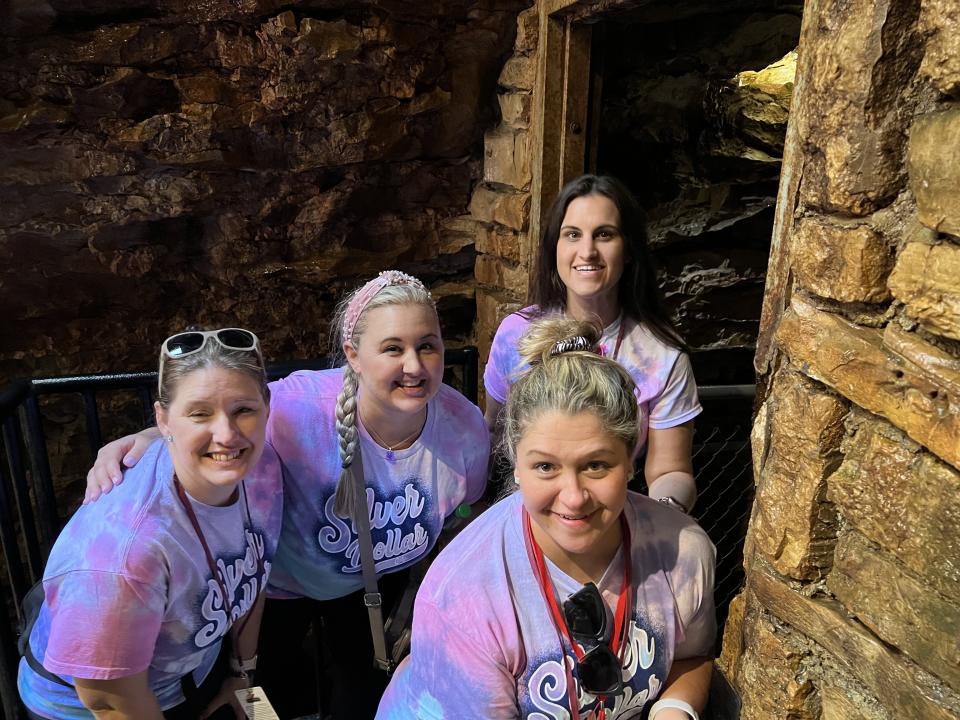 In the depths of Marvel Cave, my group learned a bit of geology and a bit of the history of Silver Dollar City. (Photo: Terri Peters)