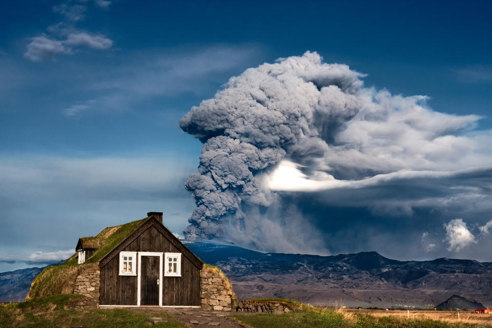 Die Aschewolke des Vulkans Eyjafjallajökull legte 2010 den Flugverkehr lahm. (Bild: Getty Images)