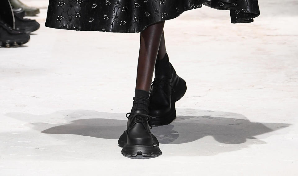 Model at Comme des Garçons Fall 2024 show on March 2 in Paris.