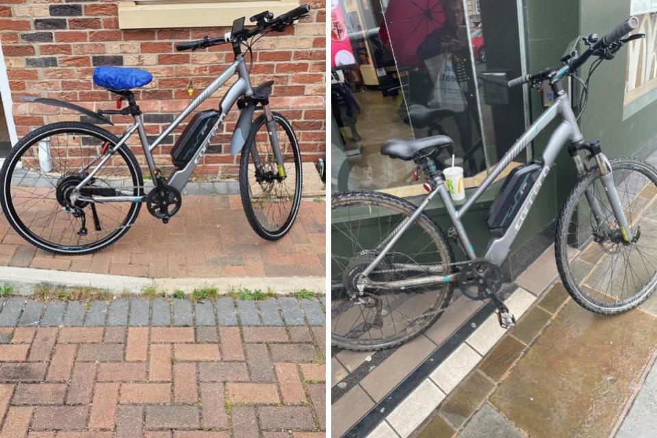 Gazette: Golpe de suerte: la madre de Heidi, Glenda, encontró la bicicleta estacionada en High Street.