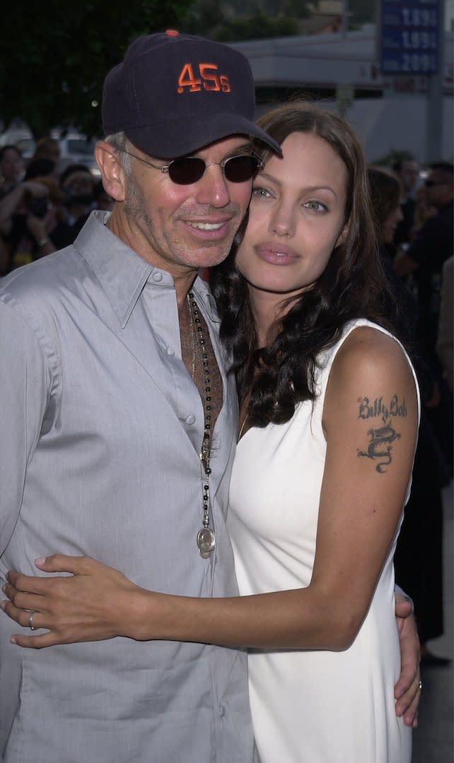 Angelina Jolie pictured with ex-husband Billy Bob Thornton [Photo: Getty]