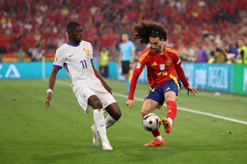 Marc Cucurella joue contre la France (Getty Images)