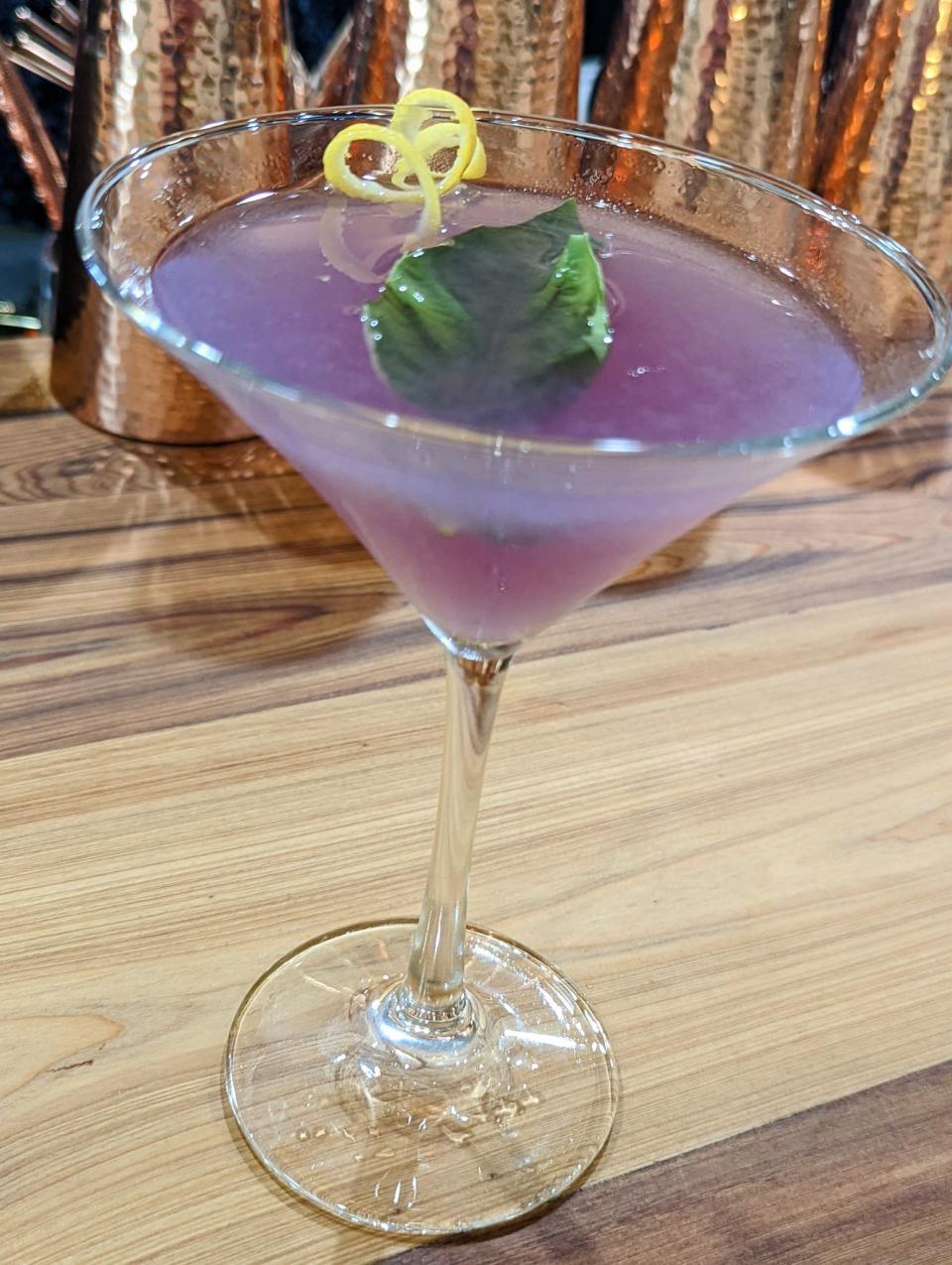 The Empress Martini is among the cocktails served at Vine & Olive in Titusville.