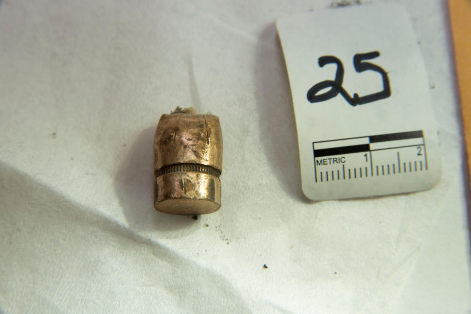 A bullet extracted from the car of Philando Castile.&nbsp;